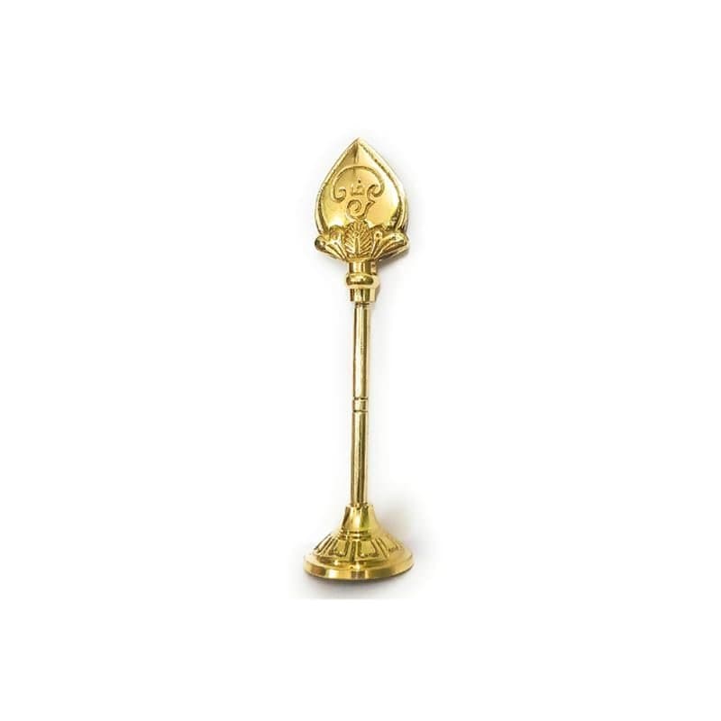 Brass Murugan Vel — 4 inch, with Base