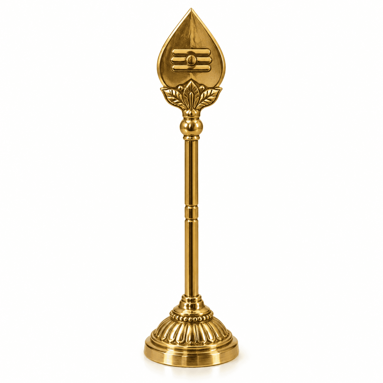 Brass Murugan Vel — 9 inch, with Base